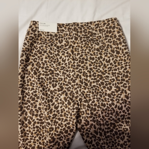 NWT Anna Taylor Leopard Pants High Rise Size 8 - Picture 5 of 9